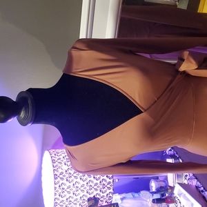 Long sleeve stretch dress
